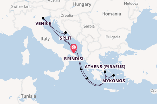 8 day cruise with the MSC Sinfonia to Brindisi