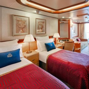 Come aboard the Queen Victoria and discover one of 139 cabin categories on a total of 12 decks that can accommodate 2061 passengers. Choose your dream cabin and feel at home on board the Queen Victoria!
