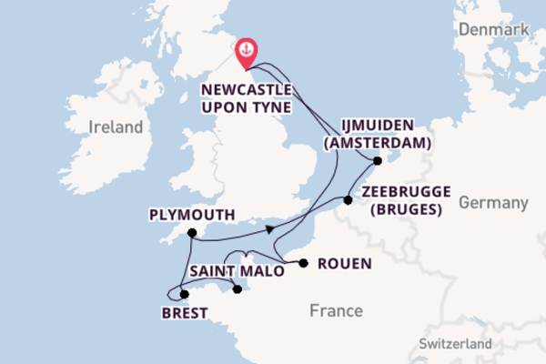 Coastlines of France, Belgium & Holland