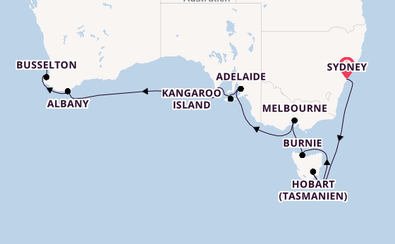 Australien ab Sydney auf der Seabourn Quest