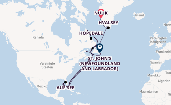 Arktis ab Nuuk, Grönland auf der MS Roald Amundsen