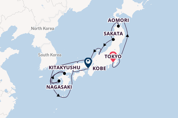 Tokyo, Mount Fuji & Bullet Train Tour with Luxury Japan & South Korea Cruise