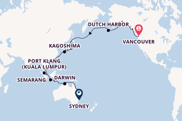 Transpacific from Vancouver, Canada with the Viking Orion