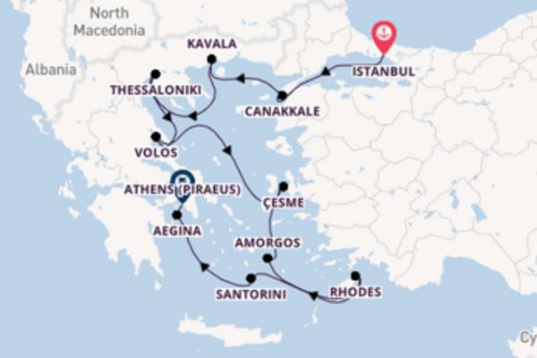 Trip with Azamara Club Cruises from Istanbul