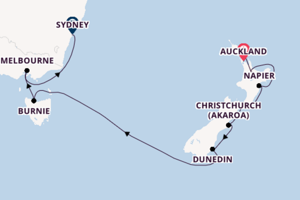 Australia and New Zealand from Auckland, New Zealand with the Seven Seas Explorer