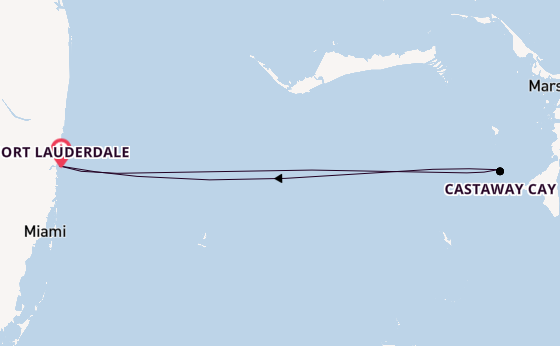 Caribbean vanaf Fort Lauderdale, Verenigde Staten met de Disney Destiny