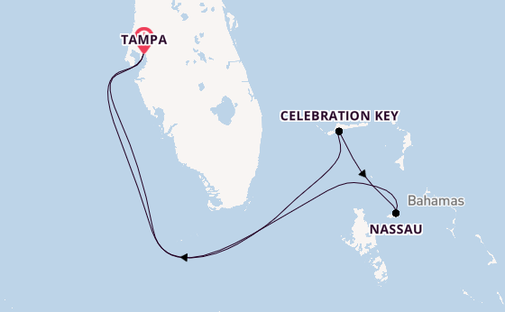 Caribbean vanaf Tampa, Verenigde Staten met de Carnival Paradise