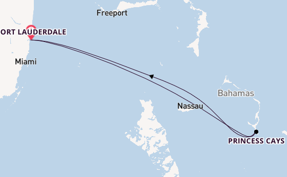 Caribbean vanaf Fort Lauderdale, Verenigde Staten met de Sky Princess