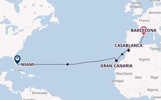 Spanish Isles & Transatlantic Miles