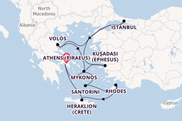 Norwegian Viva 10  Athens (Piraeus)-Athens (Piraeus)