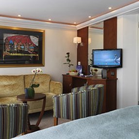 Come aboard the undefined and discover one of 16 cabin categories on a total of 4 decks that can accommodate 150 passengers. Choose your dream cabin and feel at home on board the undefined!