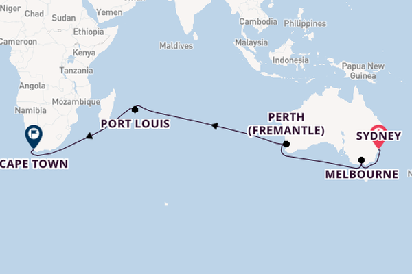 Australia from Sydney, Australia with the Island Princess