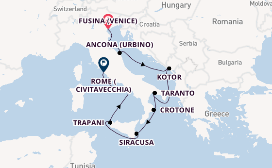 Western Mediterranean from United Kingdom with the Azamara Onward