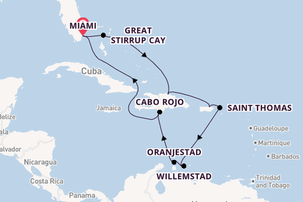 Caribbean from Miami, Florida with the Norwegian Gem