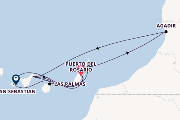 Kanarische Inseln ab Puerto del Rosario, Fuerteventura auf AIDAluna