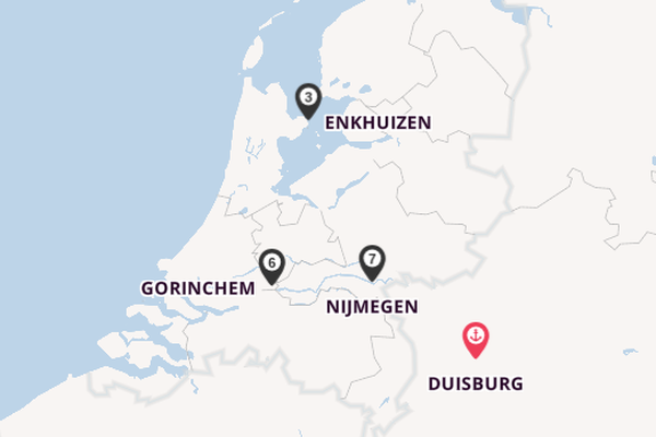 Waal ab Duisburg, Deutschland auf der A-ROSA AQUA