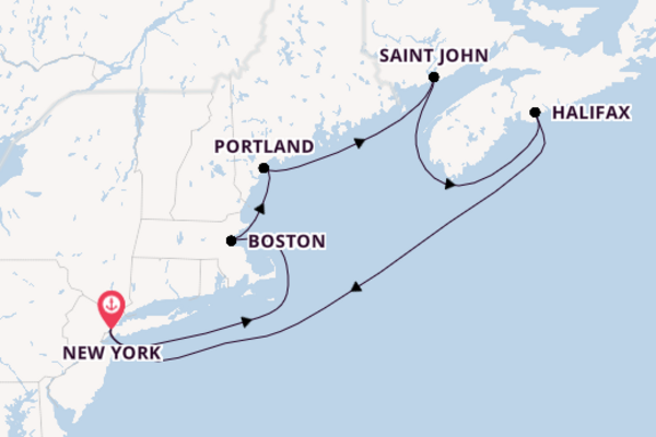 East Coast of America from New York, USA with the Norwegian Escape