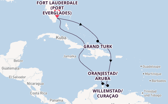 Karibik ab Fort Lauderdale (Port Everglades), USA auf der Celebrity Beyond