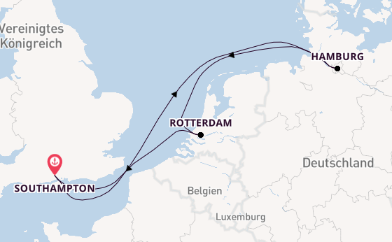 England ab Southampton, Großbritannien auf der Freedom of the Seas