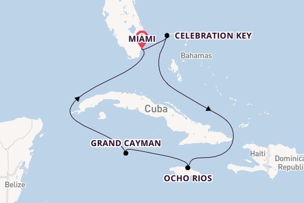 Caribbean vanaf Miami, Verenigde Staten met de Carnival Horizon