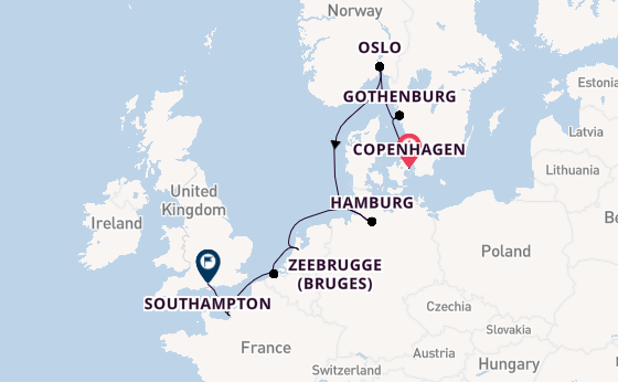 Norway from Copenhagen, Denmark with the Norwegian Jewel