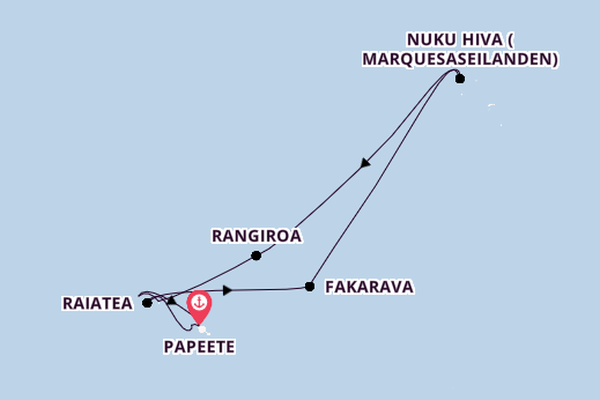 Frans-Polynesië vanaf Papeete, Frans-Polynesië met de Silver Whisper
