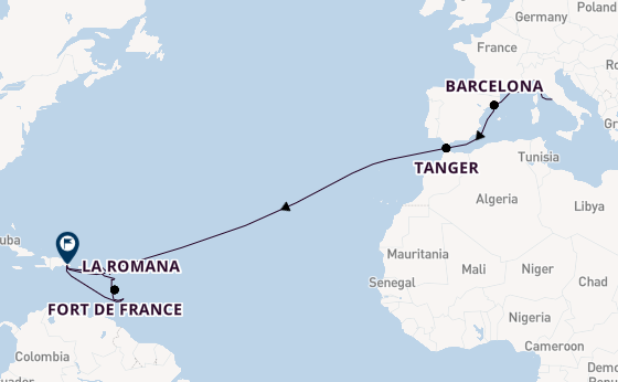 Caribbean vanaf Civitavecchia (Rome), Italië met de MSC Opera