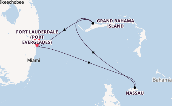 Karibik ab Fort Lauderdale (Port Everglades), USA auf der Jewel of the Seas