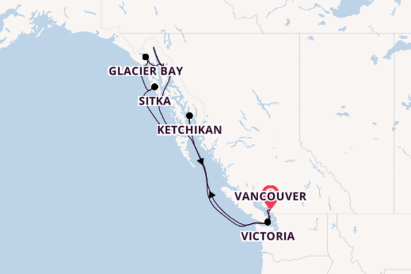 Kreuzfahrt mit der Queen Elizabeth nach Vancouver