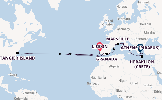Transatlantic from Lisbon, Portugal with the Viking Mira