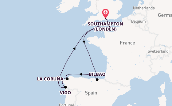 Engeland vanaf Southampton (Londen), Engeland met de Freedom of the Seas