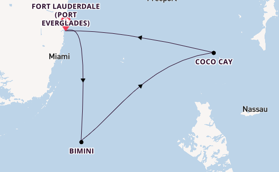 Karibik ab Fort Lauderdale (Port Everglades), USA auf der Jewel of the Seas