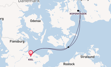 Ostsee ab Kiel, Deutschland auf AIDAnova