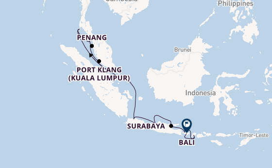 South East Asia from Australia with the Nautica
