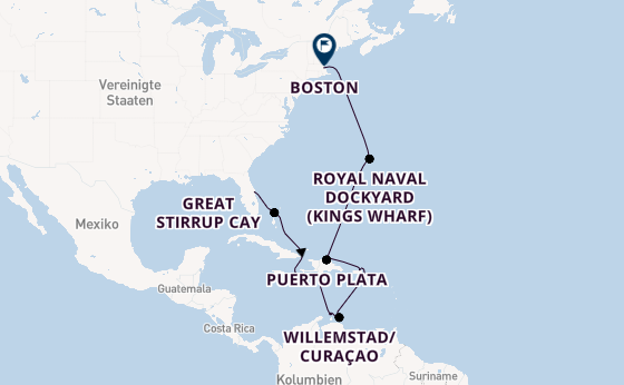 Karibik ab Port Canaveral, USA auf der Norwegian Breakaway