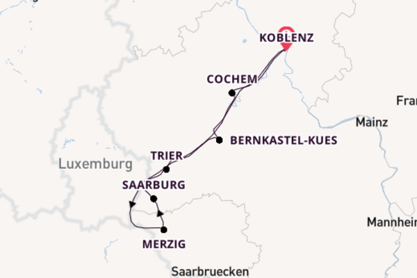 In 6 Tagen nach Koblenz