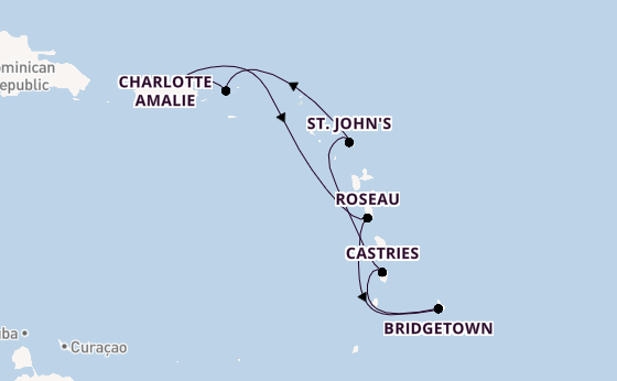 Caribbean from San Juan, Puerto Rico with the Celebrity Summit