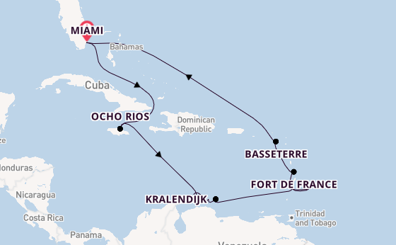 Caribbean from Miami, Florida with the Seven Seas Grandeur