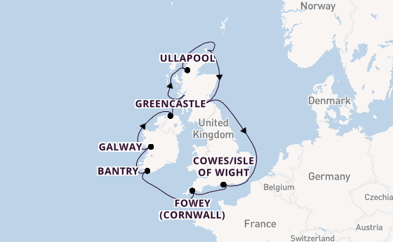 Britse Eilanden vanaf Londen/Dover, Groot-Brittannië met de Seabourn Quest