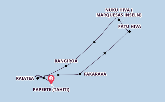Französisch-Polynesien ab Papeete (Tahiti), Französisch-Polynesien auf der Silver Whisper