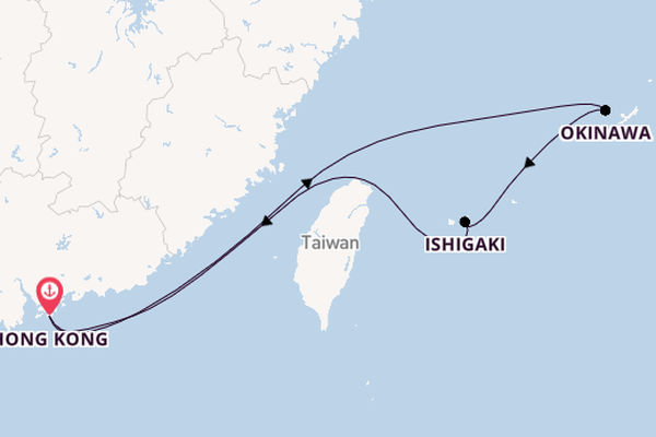 Japan from Hong Kong, China with the Spectrum of the Seas