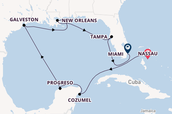 Caribbean from Nassau, Bahamas with the MS EUROPA 2