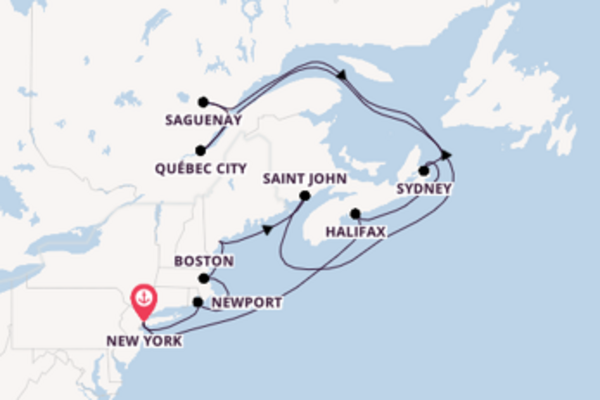 15 day cruise on board the Allura from New York