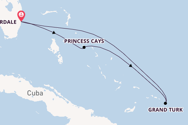 Caribbean vanaf Fort Lauderdale, Verenigde Staten met de Enchanted Princess