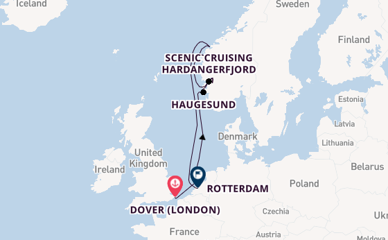 Norway from Dover (London), England, United Kingdom with the Nieuw Statendam