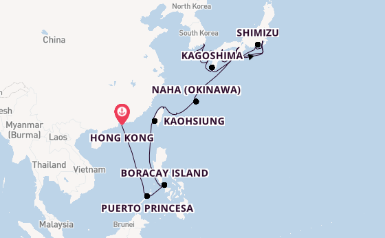 East Asia from Hong Kong, China with the Westerdam