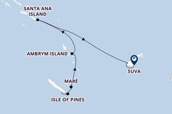 South Pacific from Noumea, New Caledonia with the HANSEATIC inspiration