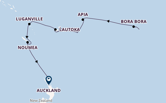 Polynesia from Papeete, Tahiti, French Polynesia with the Seven Seas Explorer