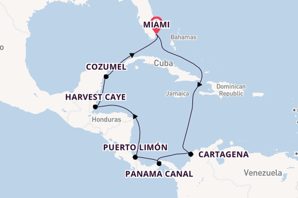 Central America from Miami, Florida with the Norwegian Jewel