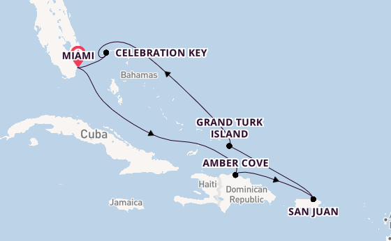 Caribbean from Miami, Florida, USA with the Regal Princess